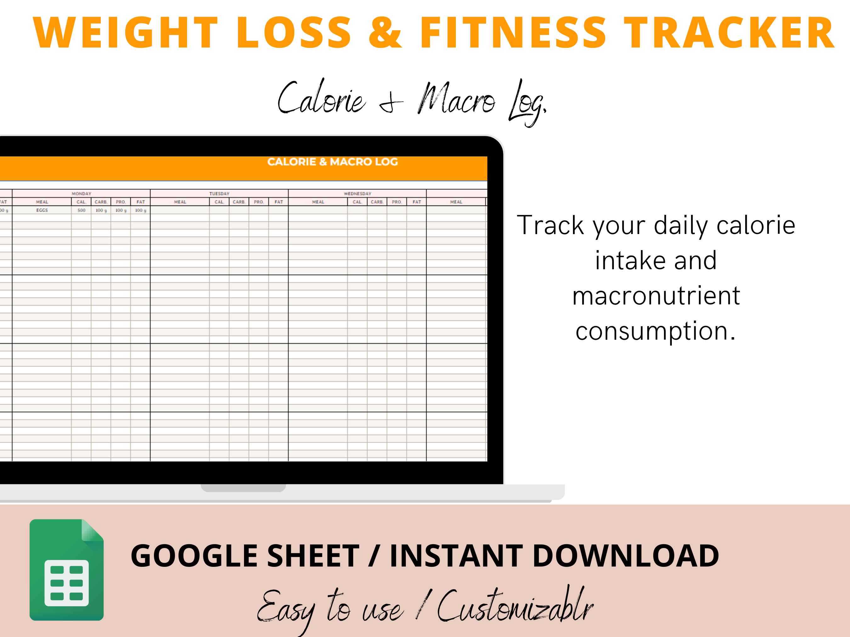 Weight Loss Tracker Google Sheets